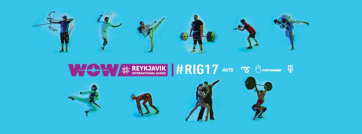 Auglýsingaborði fyrir Reykjavíkurleikana, RIG, 2017